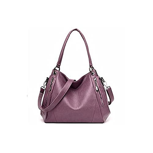 jonam Umhängetasche Damen Tasche Umhängetasche Messenger Bag Frauen Tasche Umhängetasche Big Bag Geldbörse Große Handtasche (Color : Purple) von jonam