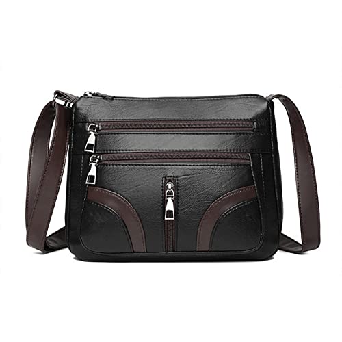 jonam Umhängetasche Damen einfach Pu. Leder Einzelband-Tasche Große Kapazität Handtasche Damen Multi-Bag Schulter Handtasche Reisen von jonam