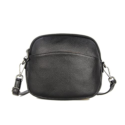 jonam Umhängetasche Echtes Leder Kreuz Körpertasche Frauen Casual Shell Kuh Leder Frau Handtasche Mädchen Damen Feste Schulter Messenger Bags Kupplung von jonam