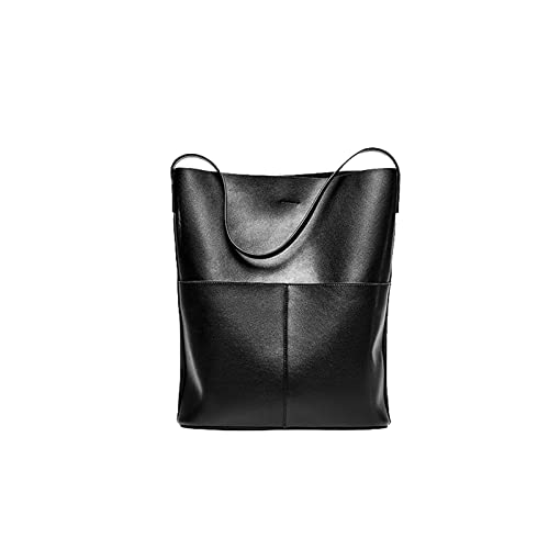 jonam Umhängetasche Echtes Leder Mode Kaffee Dame Umhängetasche Hohe Qualität Handtasche Handtasche Täglich Lässige Einkaufstasche Dame Schwarz von jonam