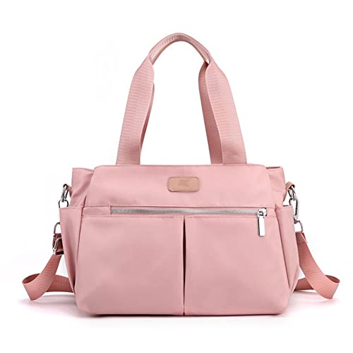 jonam Umhängetasche Female Handbags Women's Tote Shoulder Messenger Bag High Quality Ladies Hand Crossbody Bags Nylon Purse (Color : Pink) von jonam