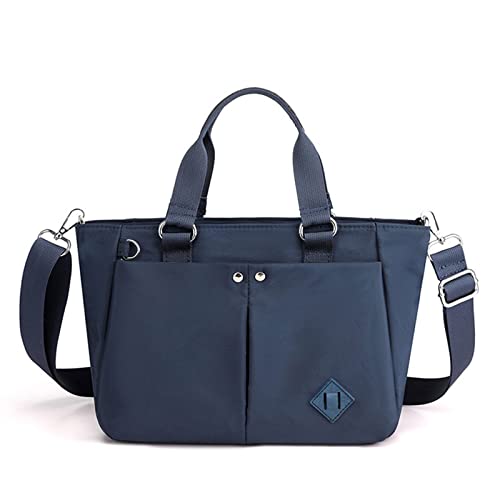 jonam Umhängetasche Female Handbags Women's Tote Shoulder bag High Quality Messenger Bag Ladies Hand Crossbody Bags Nylon,high-end custom fabric (Color : Blue) von jonam