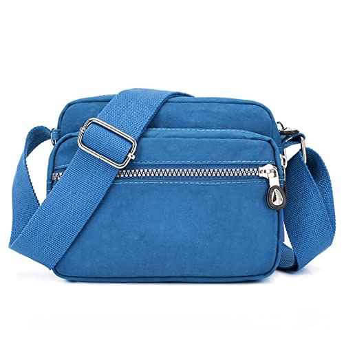 jonam Umhängetasche Female Small Messenger Bag girls Shoulder Bags Women Crossbody Bag casual Nylon Handbag (Color : Blue) von jonam