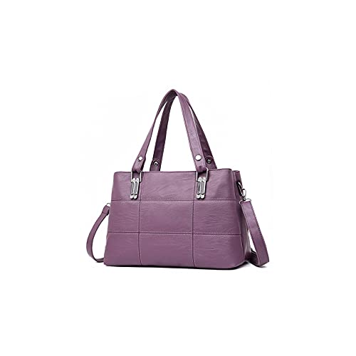 jonam Umhängetasche Frauen Handtaschen Frauen Umhängetaschen Weibliche Messenger Bag Große Kapazität Damen Freizeittasche (Color : Purple) von jonam