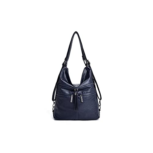 jonam Umhängetasche Frauen Handtaschen Frauen Umhängetaschen Weibliche Top-Griff-Taschen Geldbörsen für Frauen (Color : Blue) von jonam