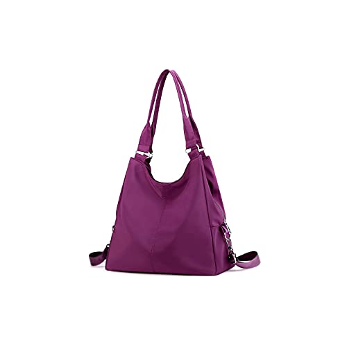 jonam Umhängetasche Frauen Leichte Nylon Wasserdichte Tasche Messenger Handtasche Große Kapazität Lässige Schultertaschen (Color : Purple) von jonam