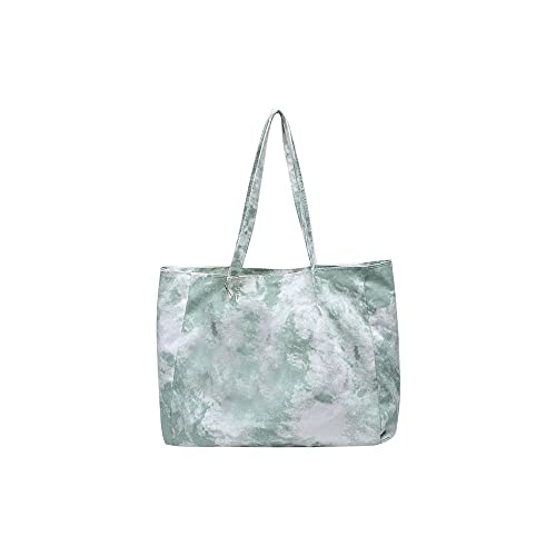 jonam Umhängetasche Frauen Leinwand Krawatte Farbstoffdruck Umhängetaschen Damen Große Tasche Handtaschen Freizeit Einkaufen Umhängetaschen (Color : Green) von jonam