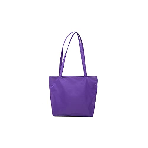 jonam Umhängetasche Frauen Oxford Tuch Tasche Shopping Casual Damen Tote Handtaschen Casual Small Lunch Umhängetasche (Color : Purple) von jonam
