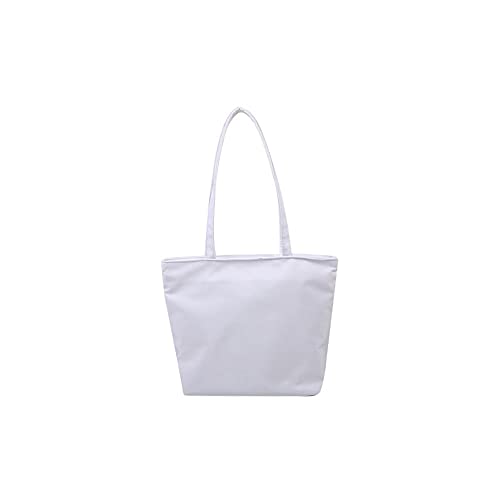 jonam Umhängetasche Frauen Oxford Tuch Tasche Shopping Casual Damen Tote Handtaschen Casual Small Lunch Umhängetasche (Color : White) von jonam