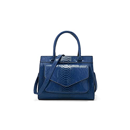 jonam Umhängetasche Frauen Tasche Leder Umhängetaschen Leder Handtaschen mit Beutel Damen Messenger Bags (Color : Blue) von jonam