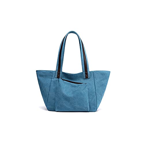 jonam Umhängetasche Frauen Tasche Leder Umhängetaschen für Frauen Weibliche Handtasche Crossbody Bags Lady Tote Geldbörse (Color : Blue) von jonam