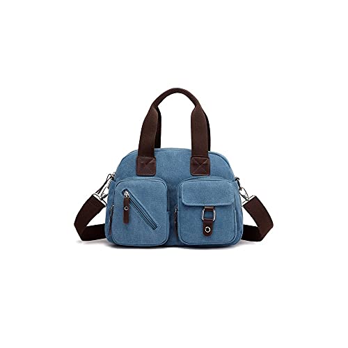 jonam Umhängetasche Frauen Tasche Leder Umhängetaschen für Frauen Weibliche Handtasche Crossbody Taschen Dame Kleine Tote Geldbörse (Color : Blue) von jonam