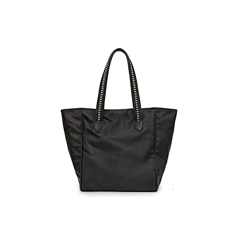 jonam Umhängetasche Große Kapazität Nylon Tote Bag Weibliche Handtasche Frauen Schulter Shopper Taschen Weekender Taschen (Color : Black) von jonam