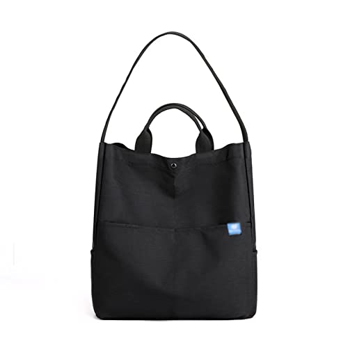 jonam Umhängetasche Handbag Ladies Large Capacity Nylon Cloth Tote Bag Ladies Shoulder Bag Handbag Handbags Women Bags (Color : Black) von jonam