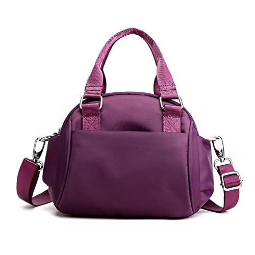 jonam Umhängetasche Handtaschen, All-Match-Messenger Bags, Damen-kleine Taschen, einfache SCHLUSS-Umhängetaschen, Frauen-Taschen (Color : Purple) von jonam