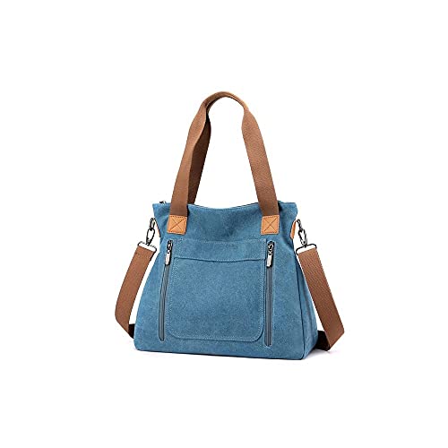 jonam Umhängetasche Handtaschen Frauen Taschen Handtaschen Schulter Messenger Bag Damen Handtasche Schulter Geldbörse (Color : Blue) von jonam