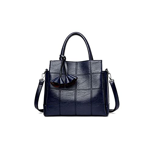 jonam Umhängetasche Handtaschen Frauen Taschen Leder Handtaschen Umhängetaschen für Frauen Crossbody Messenger Bag (Color : Blue) von jonam
