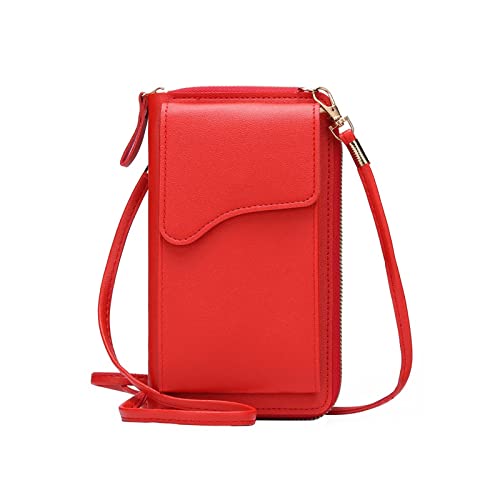 jonam Umhängetasche High Quality Leather Small Shoulder Bag Casual Handbag Crossbody Bags for Women Phone Pocket Girl Purse Messenger Bags von jonam