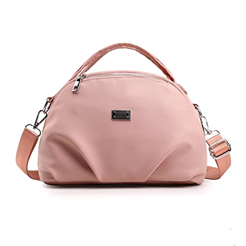 jonam Umhängetasche Kreuz-Back-Nylon kleine Tasche, lässige Schultertasche frauen Tasche, Messenger Bag, Damen Oxford Tuch Tasche, Mode Handtasche (Color : Pink) von jonam