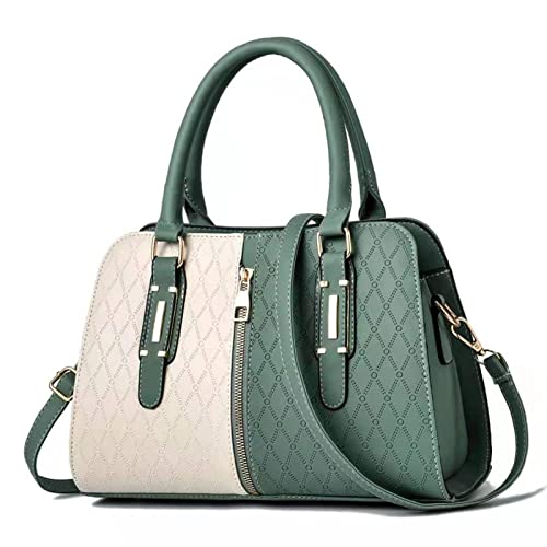 jonam Umhängetasche Ladies Handbags European And American Atmosphere Large-capacity One-shoulder Diagonal Bag (Color : Green) von jonam