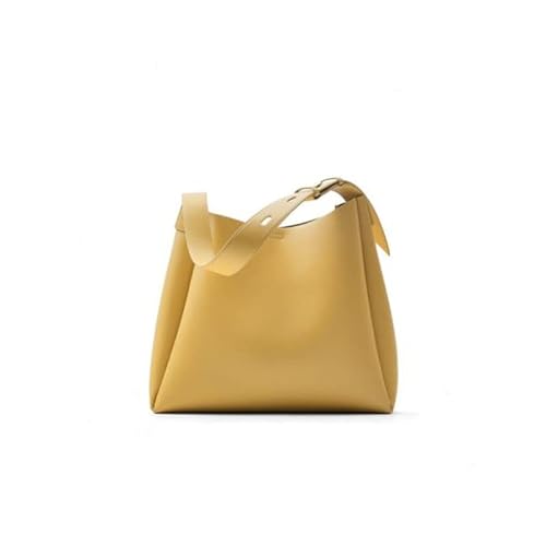 jonam Umhängetasche Large Capacity Bucket Bag Yellow Shoulder Tote Bag Commuter Bag von jonam