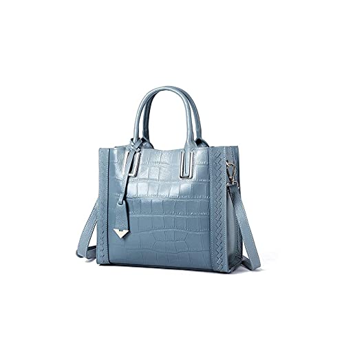 jonam Umhängetasche Leder Frauen Umhängetasche Weibliche Ledertasche Frauen Leder Handtasche (Color : Blue) von jonam