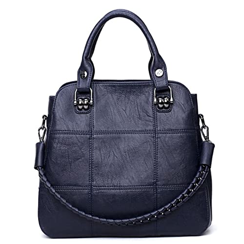 jonam Umhängetasche Lederhandtaschen Frauen Taschen, Damen Handtaschen Taschen, Mode Kette Weibliche Tasche Lässig One-Shoulder Messenger Bag (Color : BLUE) von jonam