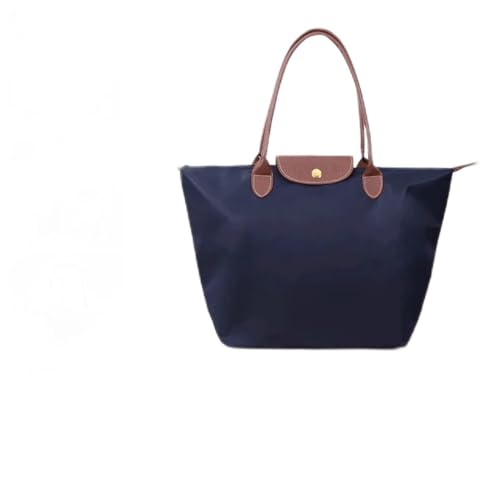 jonam Umhängetasche Nylon Shopping Bag, Shoulder Bag, Oxford Cloth, Folding, Storage, Rain Proof, Handbag (Color : Blue) von jonam