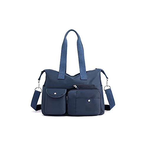 jonam Umhängetasche Nylon Tuch Frauen Messenger Bags Casual Große Kapazität Damen Handtasche Weibliche Crossbody Umhängetaschen Für Mädchen (Color : Blue) von jonam