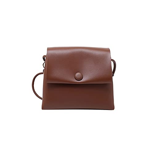 jonam Umhängetasche PU. Lady Bag Casual Umhängetasche Daily Travel Einkaufstasche Messenger Bag Frauen Tasche (Color : Bruin) von jonam