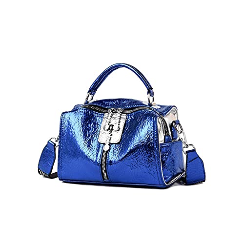 jonam Umhängetasche Qualität Leder Handtaschen Frauen Crossbody Taschen Für Frauen Damen Kleine Schulter Messenger Bags (Color : Blue) von jonam