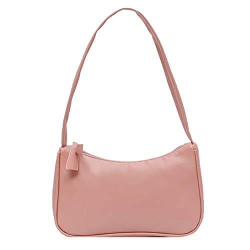 jonam Umhängetasche Retro Totes Bags for Women Trendy Vintage Handbag Female Small Subaxillary Bags Casual Retro Mini Shoulder Bag (Color : Pink) von jonam