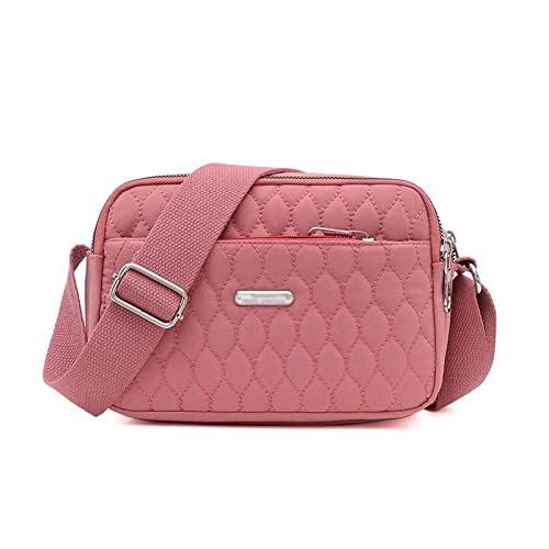 jonam Umhängetasche Small Shoulder Bag for Women Designer Messenger Bags Ladies Tote Phone Pouch Nylon Handbag Purse Female Crossbody Bags (Color : Pink) von jonam