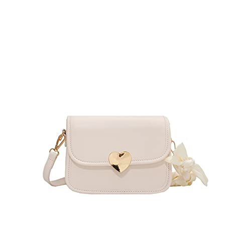 jonam Umhängetasche Sommer Seidenschal Messenger Bag Damen Umhängetasche Kleine Sackgasse Sinne Farbe Kleine Tasche Handytasche Mädchen Tasche (Color : White) von jonam