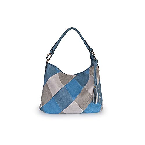 jonam Umhängetasche Tasche Frau Damen Umhängetasche Messenger Bag (Color : Blue) von jonam