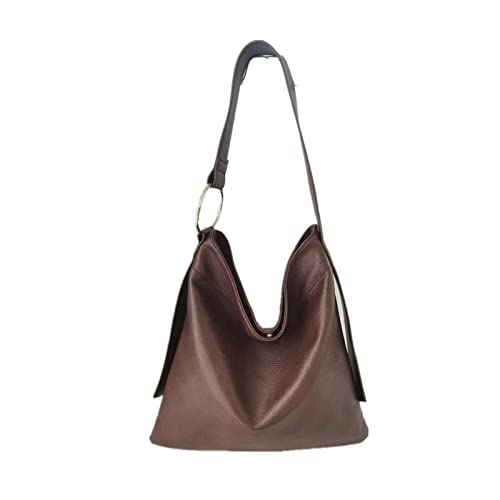 jonam Umhängetasche Umhängetasche weiche Großkapazitätsmode-Handtasche, Tragetasche, Pu. Weiche Leder-Pendler-Tasche, Damen-Umhängetasche (Color : Coffee) von jonam