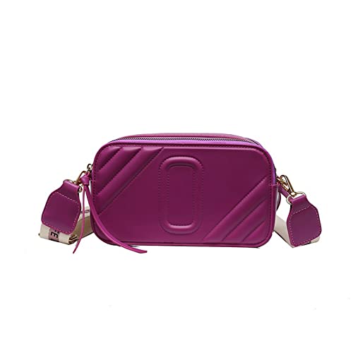 jonam Umhängetasche Vintage Women Crossbody Bag Soft PU Leather Luxury Handbags Women Bags Designer Female Small Messenger Shoulder Bag (Color : Purple) von jonam