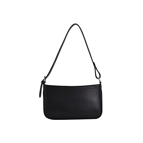 jonam Umhängetasche Weibliche tasche umhängetasche lässig weibliche tasche fest farbe damen tasche weibliche tasche (Color : Black) von jonam