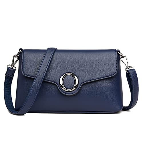 jonam Umhängetasche Women Crossbody Bags Trend Leisure Shoulder Bag For Women Casual Small Handbag Mini Female Shoulder Bag (Color : Blue) von jonam