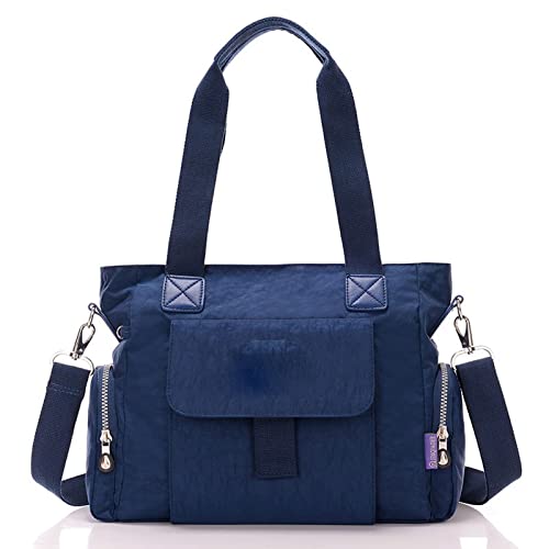 jonam Umhängetasche Women' Handbag High Quality Nylon Women Handbags Multifunctional Casual Tote Bag Ladies Crossbody Shoulder Bags (Color : Blue) von jonam