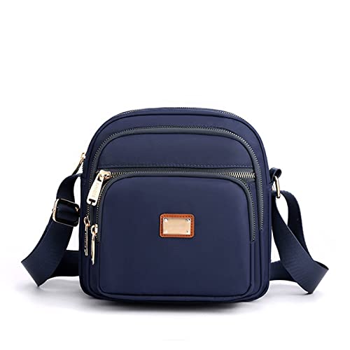 jonam Umhängetasche Women Shoulder bag Small Handbag Nylon Waterproof Female CrossBody Bag Ladies Daily Messenger Bag Girl Purse Mobile Phone Bag (Color : Blue) von jonam