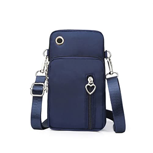 jonam Umhängetasche Women Shoulders Bag Shoulder Strap Messenger Chest Bag Wallet Multifunction Mobile Phone Bag Coin Purse Crossbody Bags for Women (Color : Blue) von jonam