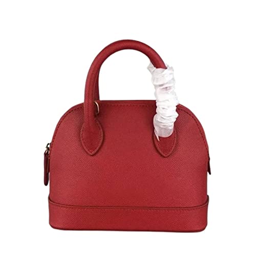 jonam Umhängetasche Women's Bag Handbag Women's ShoulderBag Bag Real Leather Trend Shell Bag (Color : Red) von jonam