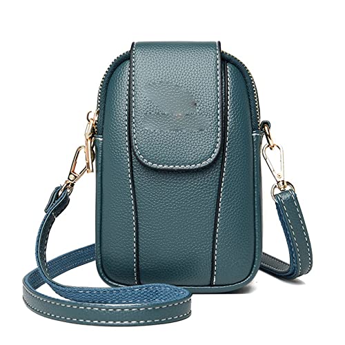 jonam Umhängetasche Women's ' Bag Leather Shoulder Bag Crossbody Handbags Travel Top Handle Tote Messenger Bags Crossbody Bags (Color : Blue) von jonam