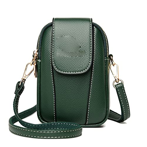 jonam Umhängetasche Women's ' Bag Leather Shoulder Bag Crossbody Handbags Travel Top Handle Tote Messenger Bags Crossbody Bags (Color : Green) von jonam