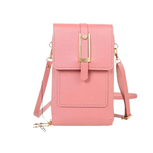 jonam Umhängetasche Women's Single Shoulder Bag, Soft Leather Purse, Messenger Bag, Shoulder Bag, Women's Bag, Cheap And High-quality Women's Bag (Color : Pink) von jonam