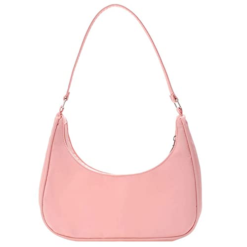 jonam Umhängetasche Women's small shoulder bag, women's handbag, summer, white, pink, blue (Color : Pink) von jonam