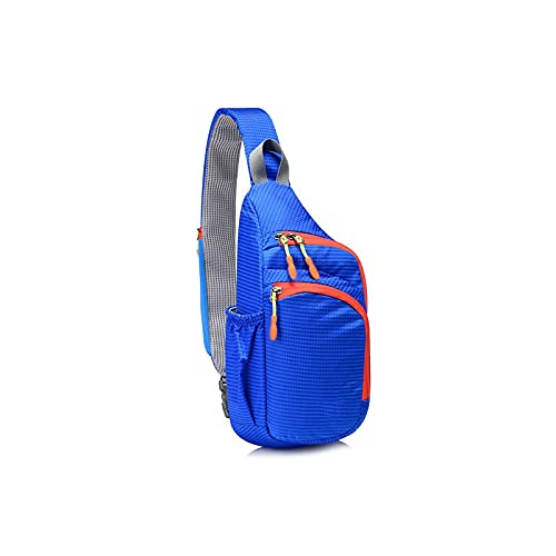 jonam Umhängetaschen für Herren Brusttasche, Crossbody Brustbeutel für Sling Sport Flasche Bagpack Weibliche Multifunktionale Mini-Reisetasche Telefon Key Tasche (Color : Blue) von jonam