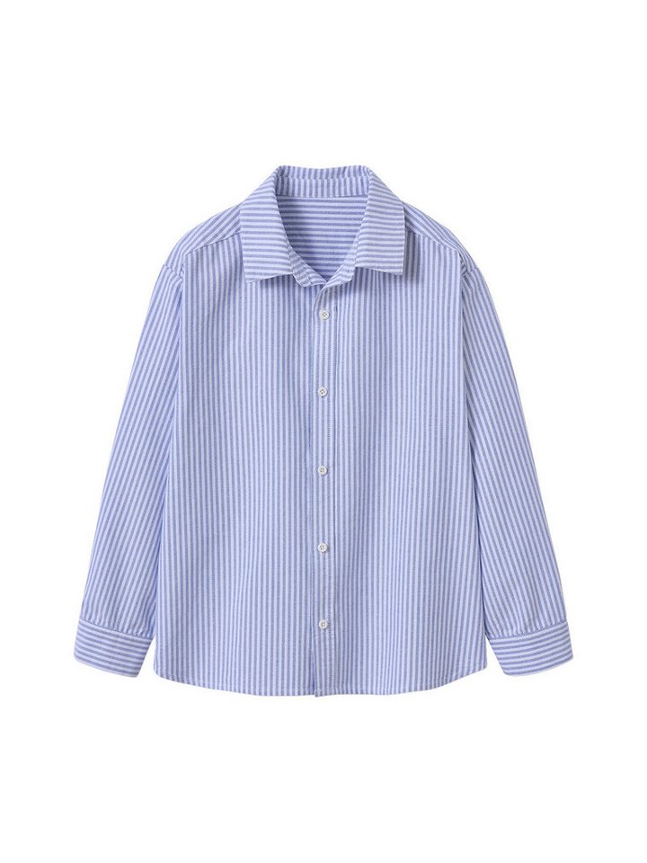 jonen Langarmhemd Gestreiftes Jungen Hemd mit langen Ärmeln von jonen