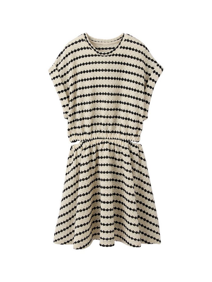 jonen Minikleid Mädchen Kleid aus Fantasiestrick mit Cut-outs von jonen